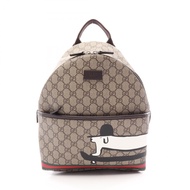 【二手】Gucci GUCCI 兒童雙肩包 GG Supreme Kim Seung-yeon 花卉印花 782708 米色 PVC塗層帆布皮革
