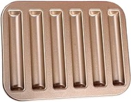 LIFKOME Biscuit Stick Baking Tray Carbon Steel Breadstick Biscotti Ladyfinger Small Muffin Cupcake Tin Tray