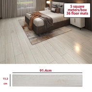 REAIM PVC Flooring Stickers Waterproof Vinyl Floor Self Adhesive PVC Flooring Stickers Tiles Waterpr