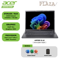 Acer Aspire 14 AI A14-52M-51NE/ AI A14-52M-75EK 14" WUXGA Laptop Steel Grey ( CU5/CU7, 16/32GB,  Int