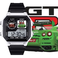 GTR Ares gtrgps Customized Watch Small Square Electronic Watch jdm Small Square Racing Car Electroni