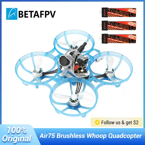 BETAFPV Air75 ELRS 2.4G 5IN1 FC Brushless Whoop Quadcopter TBS 4IN1 1S Ultralight 6 Mins RC Mini Dro