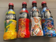 經典收藏-日本製2003可口可樂夏威夷復古瓶250ml四入組