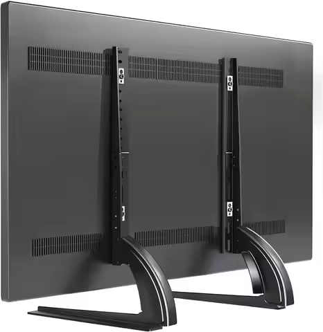 Universal Adjustable TV Stand Base for 27-65 Inch Screens, Holds Up to 88 lbs with Max VESA 800x500m