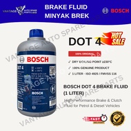 BOSCH DOT 4 Brake Fluid 1 Liter ISO 4925 FMVSS 116 for Petrol & Diesel Vehicles