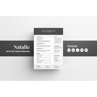 Corporate Business CV Resume Cover Letter Volume 1 Template Word