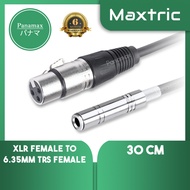 Panamax 30CM XLR Female To 6.35MM TRS Female Cable = PX-2561