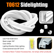LED Silicone Tube Flexible Protection Cover Side Lighting IP67 Waterproof White Black For 6mm 8mm CO