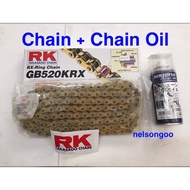 CHAIN X-RING (RK) GB520KRX 520x120L + Chain oil