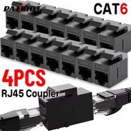 RJ45 CAT6 Network Coupler 10Gbps, Tool-Free Installation Reusable Connector with Zinc Alloy Shield f