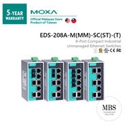 MOXA EDS-208A-M/MM-SC/ST/-T – 8-Port Industrial Switch, SC/ST MM(FX), (~5km), ATEX C1D2, IECEx, DNV