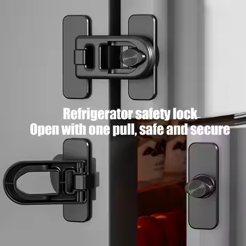 1 Pcs Home Refrigerator Lock Fridge Freezer Door Catch Lock Toddler Kids Child Oven Cabinet Safety L