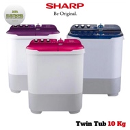 MESIN CUCI SHARP 10 KG ES-T1090 - 2 TABUNG MANUAL