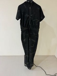 ［全新］Allsaints 短袖連身墨軍綠長褲/工作服