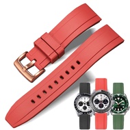 Suitable for Seiko No. 5 Can Panda Di Three-Eyed Plate One Piece Rolex Water Ghost Rubber Silicone W