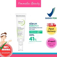 Bioderma Sebium Kerato+ 30 ml - Moisturizer Against Acne/Blackheads/Acne Scars
