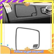 【W】For     6 Series M6 F12 F13 F06 2011-2018 Water Cup Holder Cover Trim Carbon Fiber Center Console