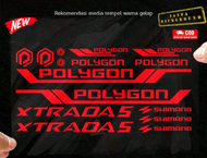 Cutting stiker sepeda Polygon Extrada 5 Sticker Sepeda MTB Polygon Extrada5 Set Sesuai Gambar