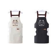 #N/A - Z26 日本暢銷 -（白色） 日式可擦手圍裙 防水防油罩衣 家用可愛圍裙 加大口袋 工作圍裙 廚房圍裙