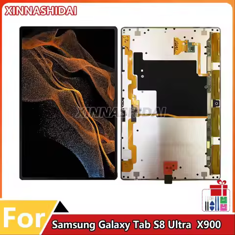 14.6'' New LCD For Samsung Galaxy Tab S8 Ultra X900 LCD Display Touch Screen Digitizer Panel Assembl