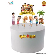Upin ipin topper, cake topper, Upin ipin character topper birthday cake decoration