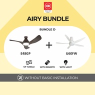 KDK Airy Bundle D (E48GP + U60FW)