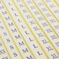 Sticker Size Label XS-4L 1.4 Cm.