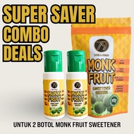 2 bottles x 79 Wellness Monk Fruit Sweetener