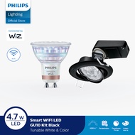 Lampu Philips Smart WiFi LED 4.7W GU10 RGB Kits Hitam