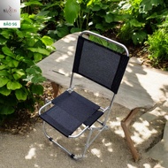 Ghế xếp inox dã ngoại ghế du lịch ghế cafe trà chanh câu cá gấp gọn lưng dựa vải dù
