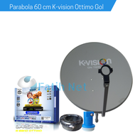 Paket Komplit 60cm K-vision  GOL ottimo Gardiner G-88 HD dan parabola 60cm Kvision