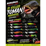 Inline spoon spinner + softlure 8 cm