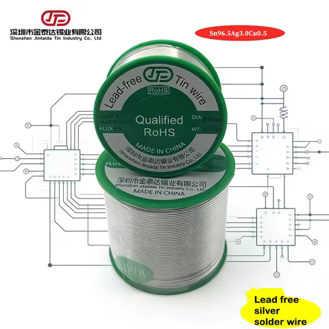 50g/1000g, Outer Diameter 0.8mm/mm, Containing 3% Silver, No Impurities, SAC305 Solder Wire