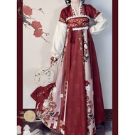 Qingyaji Hanfu Women [Auspicious] Chest-length Skirt Embroidered New Year's Clothing Daily Wearable 