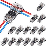 15Pcs T Type Wire Connector 2 Pin Automotive Wire Splice Connector T Tap Wiring Connector 3 Way Term