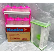 Monaco spice rack set of 7 pcs / salt rack / kitchen spice rack