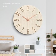 Creative Alarm Clock Home Living Room Wall Clock Decoration Internet Celebrity Minimalist Luxury Qua