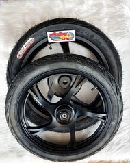 ล้อแม็ก Fino พร้อมยาง 70/90,80/90 ลายไฟ ขอบ 14 หน้าหลัง พร้อมใส่ สินค้าเท่านั้น One