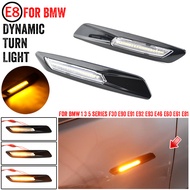 2X F10ไฟเครื่องหมายไฟ LED ด้านข้างสำหรับ BMW 1 3 5 Series ไฟสัญญาณเลี้ยว F30 E91 E92 E93 E46 E60 E61