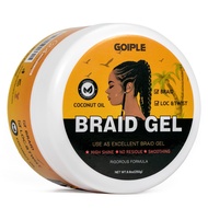 8.8OZ Strong Hold Braid Gel Tames Frizz Smoothing Gel Good for Twist, Locs, Braids, Edge, Cornrows N