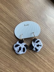 Gargle Zoule 熊貓耳環 panda earrings