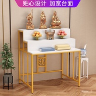 HY-$ Buddha Niche Home Worship Table Rural Middle Hall Three-Layer Incense Altar Shelf Living Room Simple Guanyin Statue
