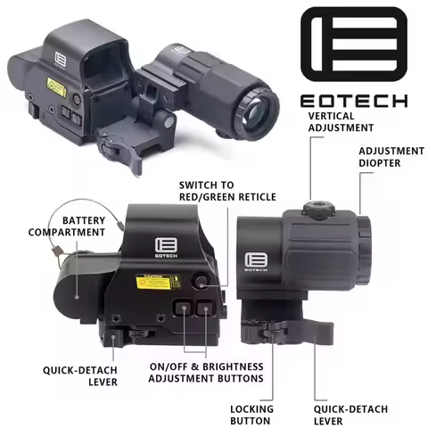Eotech G33 G43 G45 Sight Fixed 3X 5X Magnifier Riflescopes 551 552 553 558 Holographic Collimator Re