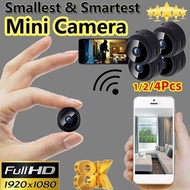 (1/2/4Pcs)Upgraded Best 8K Camera Mini WiFi Spy Camera Full HD 1080P Wireless Hidden Camera Video Ca