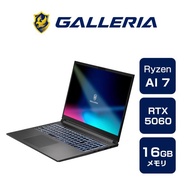 ゲーミングノートPC 新品 パソコン ガレリア GALLERIA XL7R-R56-6A Ryzen AI 7 350/RTX5060/SSD1TB/メモリ16GB/16WQXGA/Windows 1
