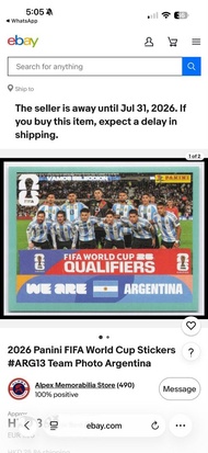 Panini 2026 世界盃貼紙 (求特定號碼)