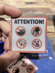 無風無浪無雷無水母 全彩3M反光貼紙