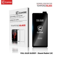 Redmi 13C - COPPER Tempered Glass FULL CLEAR PREMIUM GLOSSY