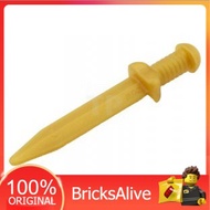 [BricksAlive] LEGO ACCESSORIES BRICK Pearl Gold Roman Gladius Sword (95673)