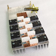 Transistor Toshiba Ori lot 524 4set + Heatsink tebal 2mm